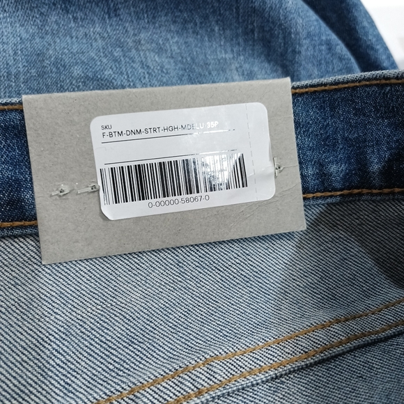 Everlane The Checky Raw Cut Hem High Rise Low stretch Jeans - Picture 7 of 8